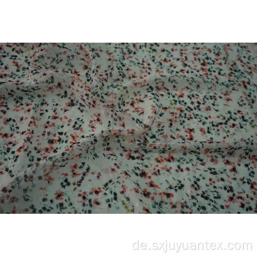 100% Polyester Swiss Dot Clip Jacquard Chiffon Stoff